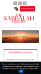 Mobile Screenshot of kabbalaheurope.com